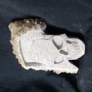 GEMSTONE HEALING STONE QUARTZ SKULL 💀